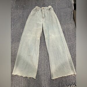 Casual Light  Wide Leg Jeans